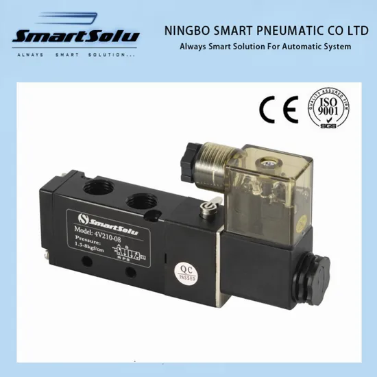 5/2 Way 4V210-08 Hot Pneumatic Water Air Directional Solenoid Valve